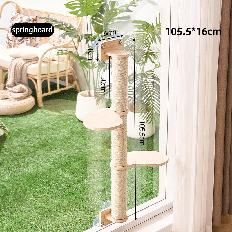 Cat Climbing Tower with Springboard Shelves