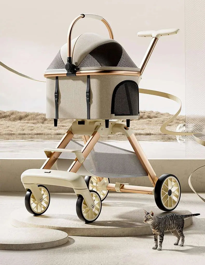 hello!Baby~Rotatable, Detachable and Portable Pet Cart