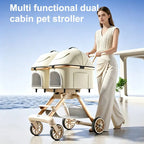 hello!Baby~Outdoor Lightweight Pet Cart with Double Removable Rails