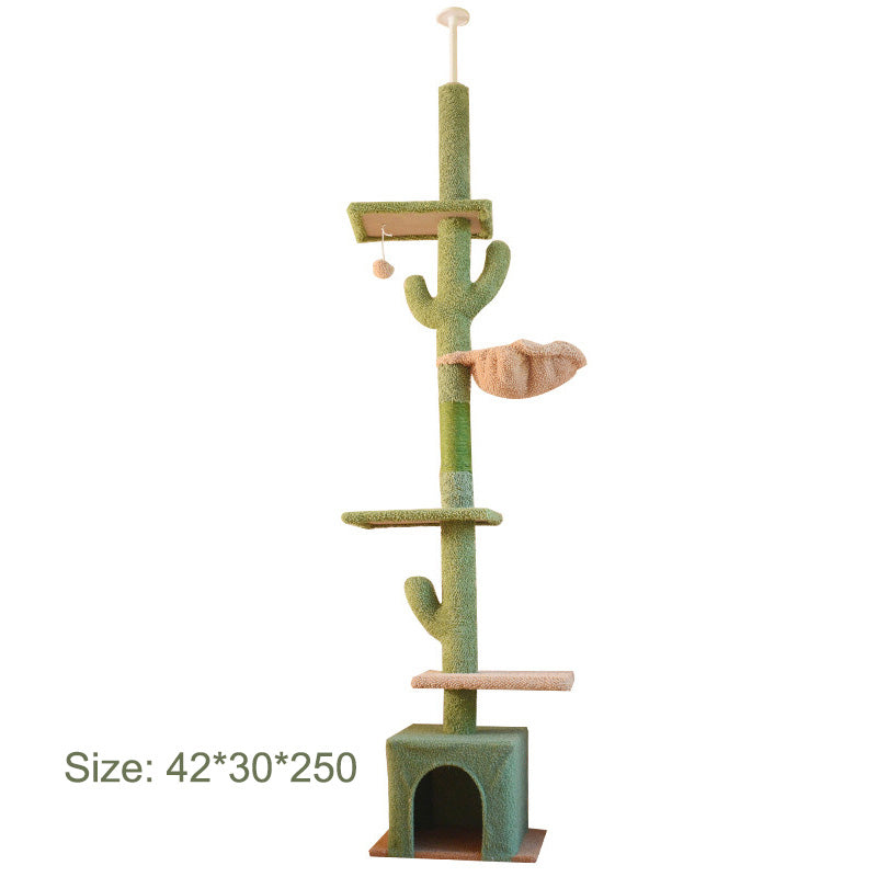 HELLO!KITTY~Premium Cactus Floor-to-Ceiling Cat Tree