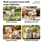 hello!Baby~Outdoor Lightweight Pet Cart with Double Removable Rails