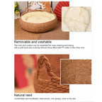 hello!kitty~Handwoven Comfortable Fully Enclosed Cat Bed